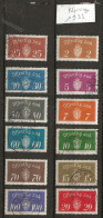 Timbre Norvege 3 Neuf Et 9 Oblitéré Serie Complete Année 1933 - Used Stamps