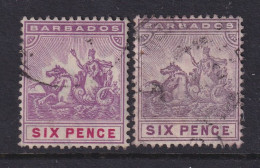 Barbados, Scott 97-98 (SG 141, 168), Used - Barbados (...-1966)