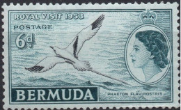 BERMUDA/1953/MNH/SC#163/ VISIT OF QUEEN ELIZABETH II & DUKE OF EDINBURGH / QEII / BIRDS - Bermudes