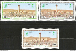 Saudi Arabia 1987 Pilgrimage To Mecca 3 Values MNH SA-87-09 Wadi-Muhrim Mosque, Ihram - Islam