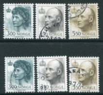 NORWAY 1993 Definitive: King Harald V And Queen Sonja On Both Papers Used.   Michel 1116-118x,y - Gebruikt