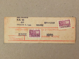 Romania Rumanien Roumanie - Cupon Mandat Postal Coupon Mandate Postauftrag - Suceava 1970 Wire Broadcasting Radio Stamp - Covers & Documents