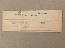 Romania Rumanien Roumanie - Cupon Mandat Postal Coupon Mandate Postauftrag - Suceava 1970 - Storia Postale