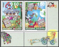 Bulgaria Bulgarie Bulgarien 2010 Europa Cept Children Books Michel 4945-46 ** Se Tenant Pair MNH Neuf Postfrisch - 2010