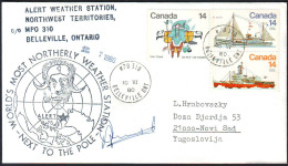 CANADA - ALBERT WEATHER STATION - 1980 - Stazioni Scientifiche E Stazioni Artici Alla Deriva