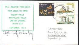 CANADA - M.V. ARCTIC EXPLORER - 1974 - Stations Scientifiques & Stations Dérivantes Arctiques