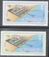 Saudi Arabia 1989 Desalination Installation Sea Water 2 Values MNH SA-89-08 - Fabbriche E Imprese