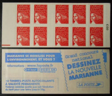 Carnet Marianne Luquet 3419 C13 Repère électronique Rouge Dessinez La Nouvelle Marianne - Booklets