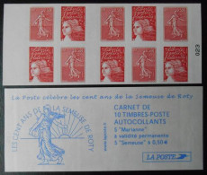Carnet Marianne Luquet Semeuse De Roty 1511  Les Cent Ans De La Semeuse De Roty - Booklets