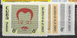 Cuba Airmail 1961 9 Euros Spanish Inscription Mnh ** - Poste Aérienne