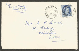 1961 Cover 5c Wilding CDS Pouch Cove NFLD Newfoundland - Storia Postale