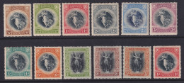 Barbados, Scott 140-151 (SG 213-228), MLH/HR (151 Few Toned Perfs) - Barbados (...-1966)