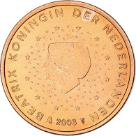 Pays-Bas, Beatrix, 2 Euro Cent, 2003, Utrecht, BU, SPL+, Cuivre Plaqué Acier - Niederlande