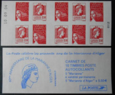 Carnet Marianne Luquet Et Alger 1512 Daté Les Soixante Ans De La Marianne D'Alger - Markenheftchen