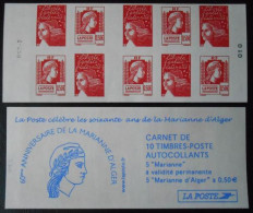 Carnet Marianne Luquet Et Alger 1512 Les Soixante Ans De La Marianne D'Alger - Carnets