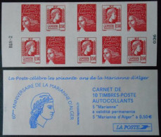 Carnet Marianne Luquet Et Alger 1512 Les Soixante Ans De La Marianne D'Alger - Libretti