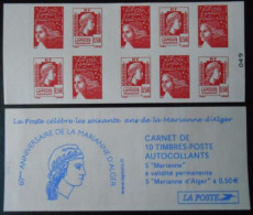 Carnet Marianne Luquet Et Alger 1512 Les Soixante Ans De La Marianne D'Alger - Booklets