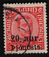 1923 Christian X Michel IS D43 Stamp Number IS O52 Yvert Et Tellier IS S41 Stanley Gibbons IS O153 AFA IS T43 Used - Gebraucht