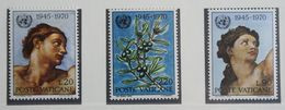 Adam And Eve, Olive, Tree, 25 Years UNO 1970 Mi 569-571 Yv 510-512 POSTFRIS / MNH / ** VATICANO VATICAN VATICAAN - Unused Stamps
