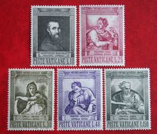 Todestag Michelangelos: Gemälde Painting 1964 Mi 454-458 Yv 405-409 POSTFRIS / MNH / ** VATICANO VATICAN VATICAAN - Unused Stamps