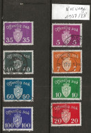 Timbre Norvege 7 Neuf * 4 Oblitérés Serie Complete Année 1937-1938 - Used Stamps