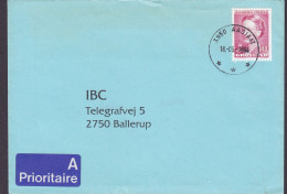 Greenland A PRIORITAIRE Label ASSIAAT 1994 Cover Brief Lettre BALLERUP Denmark Margrethe II. (Flour Paper) (Cz. Slania) - Lettres & Documents