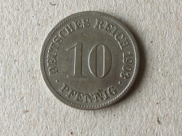 Allemagne 10 Pfennig 1903D - 10 Pfennig