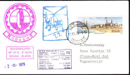 SOUTH AFRICA  RSA - GOUGH ISLAND - HELICOPTER MAIL - 1979 - Bases Antarctiques