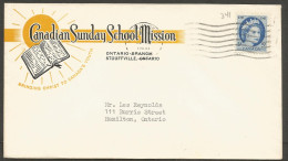 1960? Colour Corner Card Cover 5c Markham Ontario Canadian Sunday School Mission - Postal History