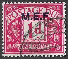 M.E.F. - 1942 - SEGNATASSE - 1D- USATO  (YVERT TX 2 - MICHEL PM 2- SS SG 2) - Occ. Britanique MEF