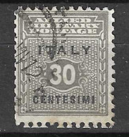 SICILIA OCCUPAZIONE INTERALLEATA - 1943 - 30 C. - USATO  (YVERT 3 - MICHEL 3- SS 3) - Anglo-american Occ.: Sicily