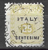 SICILIA OCCUPAZIONE INTERALLEATA - 1943 - 25 C. - USATO  (YVERT 2 - MICHEL 2- SS 2) - Britisch-am. Bes.: Sizilien