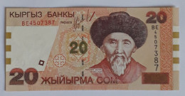 KYRGYZSTAN -  20 SOM - P 19 (2002) - UNC - BANKNOTES - PAPER MONEY - CARTAMONETA - - Kirghizistan