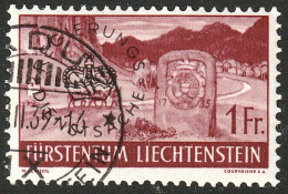 Liechtenstein 1937: REGIERUNGS°DIENSTSACHE (1 Fr) Zu 27 Mi D26 Mit Stempel VADUZ ?.III.39 (Zumstein CHF 15.00) - Official