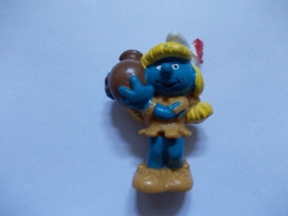 Figurine Schtroumpf / Smurf Smurfin Indiaanse Squaw - Smurfs