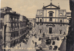 Cartolina Caltanissetta - Chiesa Di S.agata E Corso Umberto - Caltanissetta