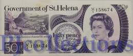 ST. HELENA 50 PENCE 1979 PICK 5a UNC W/STAIN - Isola Sant'Elena