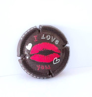 Capsules Ou Plaques De Muselet CHAMPAGNE  I LOVE YOU RECTO VERSO - Collections