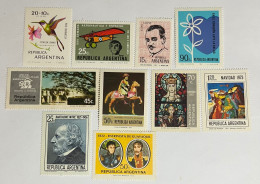 Argentina 1971/3 10 MNH Stamps. - Ungebraucht
