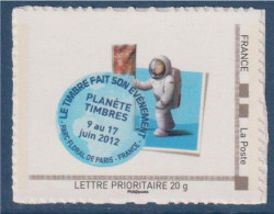 Timbre Planète Timbres Autocollant LP 20g De Feuillet Neuf Le Timbre Fait Son Salon Parc Floral 9 Au 17 Juin 2012 - Nuevos