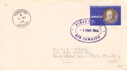 JAMAICA - FDC 1966 CHURCHILL  / 5277 - Giamaica (1962-...)