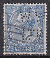 Grande Bretagne - 1911 - 1935 -  George  V  -  Y&T N °  143  Perforé  W  W  /  D  D - Perforadas