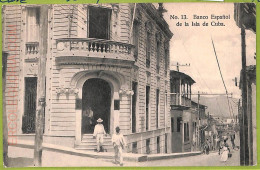 Aa5937 - CUBA- Vintage Postcard - Banco Espanos De La Isla - Cuba