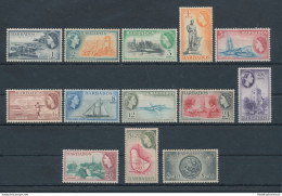 1953 BARBADOS, Stanley Gibbons N. 289/301 - Elisabetta II - Serie Di 13 Valori, MNH** - Other & Unclassified
