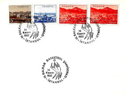 TURCHIA TURCHIYE - 1962 ISTANBUL IV Campionato Balcani BASKETBOL Pallacanestro Su Busta Fdc Kamer - 11184 - Storia Postale