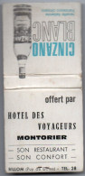 Pochette D'Allumettes - HOTEL DES VOYAGEURS - MONTORIER - CINZANO - Boites D'allumettes