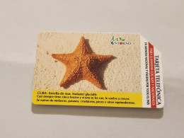 CUBA-(CU-ETE-URM-028)-Starfish-URMET-(48)-(5.00 Pesos)-(502202042)-used Card+1card Prepiad Free - Kuba