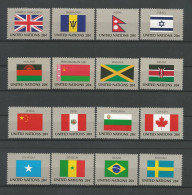 United Nations NY 1983 Country Flags  Y.T. 390/405 ** - Nuevos