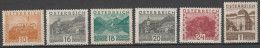 AUTRICHE - 1929 - YVERT N° 378+380/383+388 * MH - - Nuovi