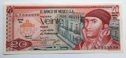 MEXICO - 20 PESOS  - P 64 (1977)  - UNC - BANKNOTES - PAPER MONEY - CARTAMONETA - - Mexico